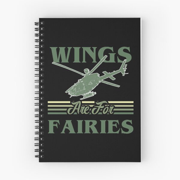 Item preview, Wings Are For Fairies Helicopter Pilot - Military Green designed and sold by SpicyAviator.
