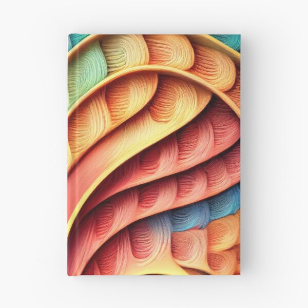Aperçu de l'œuvre Clay Rainbow Delicate Transitional Pattern Digital Painting créée et vendue par CodeAndColors.
