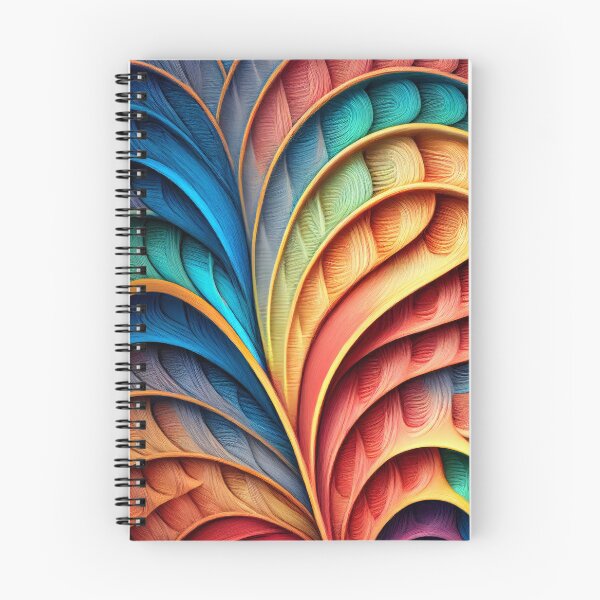 Aperçu de l'œuvre Clay Rainbow Delicate Transitional Pattern Digital Painting créée et vendue par CodeAndColors.