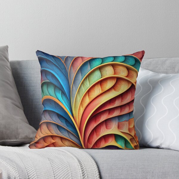 Aperçu de l'œuvre Clay Rainbow Delicate Transitional Pattern Digital Painting créée et vendue par CodeAndColors.