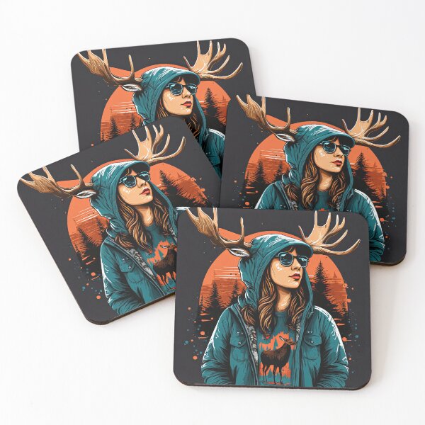 Item preview, just a girl who loves moose designed and sold by Chillapy.