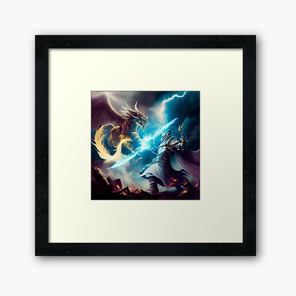 Item preview, Warrior vs Monster designed and sold by amernian.
