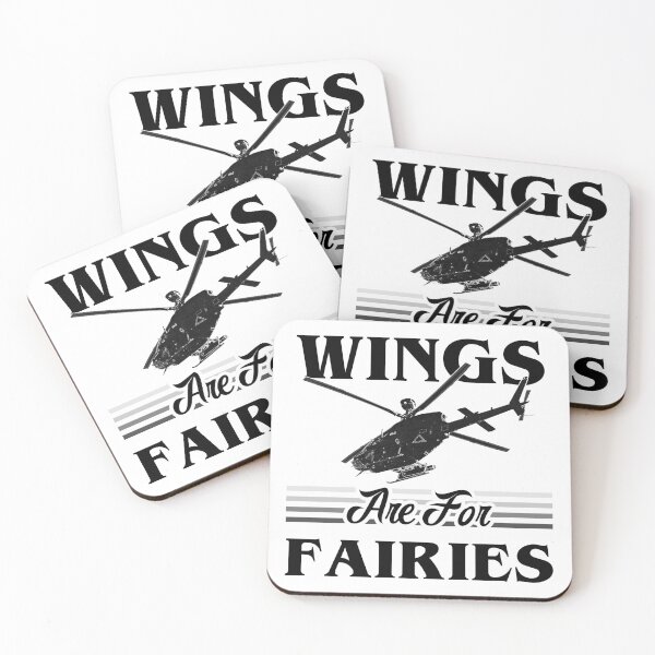 Item preview, Wings Are For Fairies Helicopter Pilot - Black designed and sold by SpicyAviator.