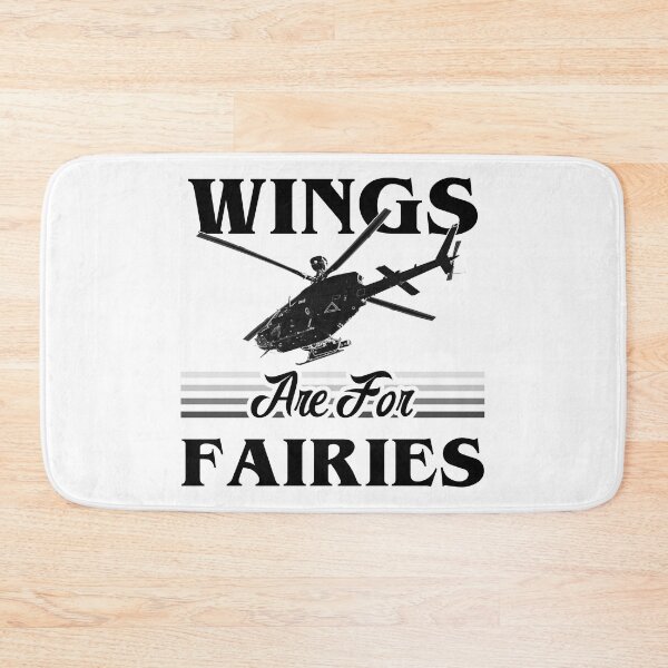 Item preview, Wings Are For Fairies Helicopter Pilot - Black designed and sold by SpicyAviator.