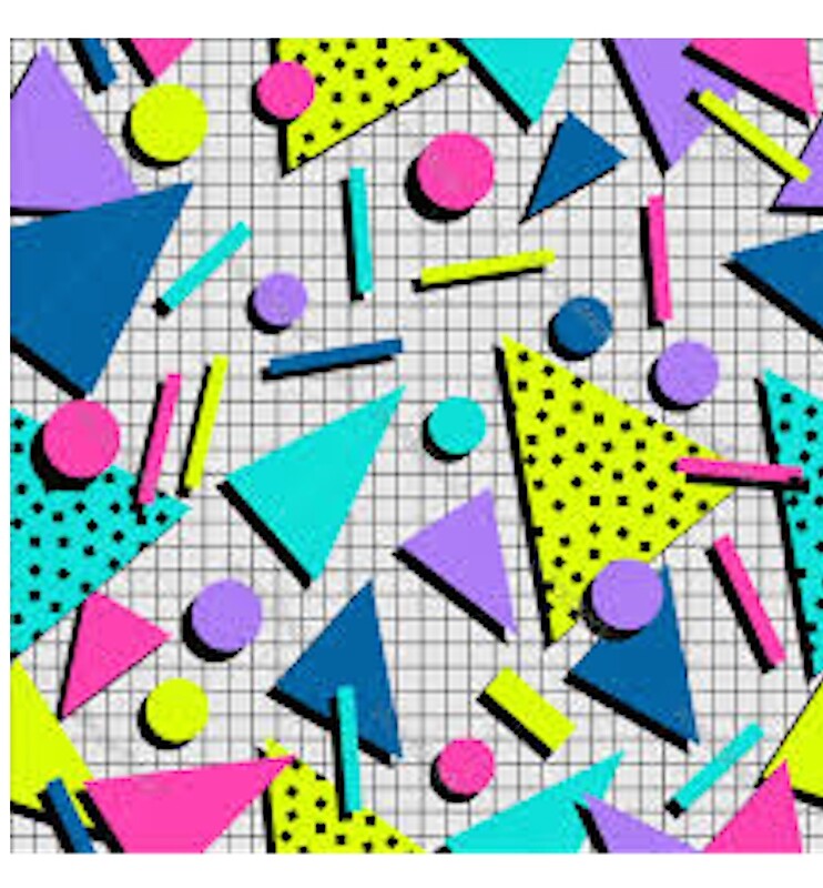 "80s Retro Geometry Pattern" Posters by xxxLemonade™ Designs Redbubble