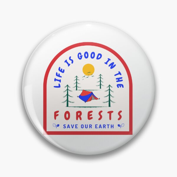 Item preview, Peaceful Evening in the Forest: An Illustration of Trees and a Tent designed and sold by majnate.