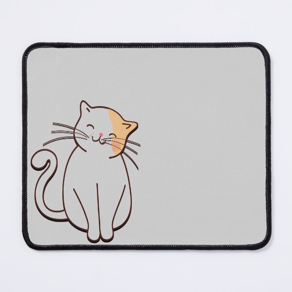 Item preview, Feline Silhouette - Cat Outline Sketch on Light Gray designed and sold by simpleones.