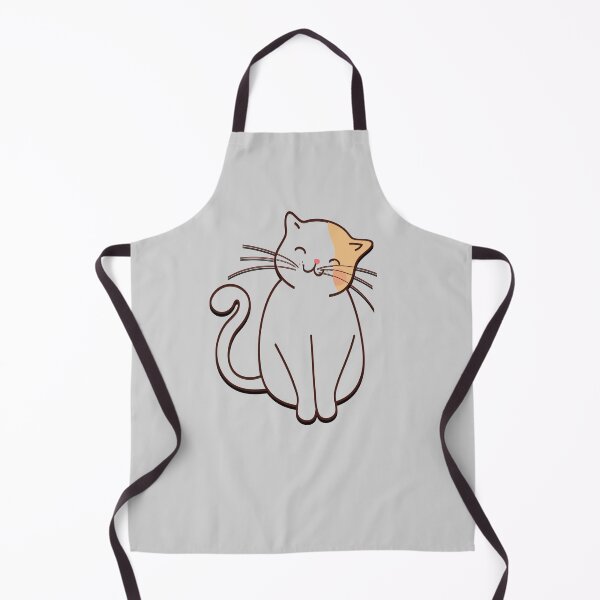 Item preview, Feline Silhouette - Cat Outline Sketch on Light Gray designed and sold by simpleones.
