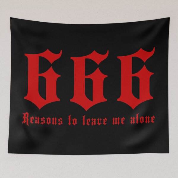 Item preview, 666 Reasons to leave me alone | Funny Satanic desire for privacy designed and sold by ProdbyNiECO.