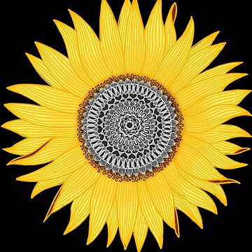 Aperçu de l'œuvre Tournesol Mandala de paviash