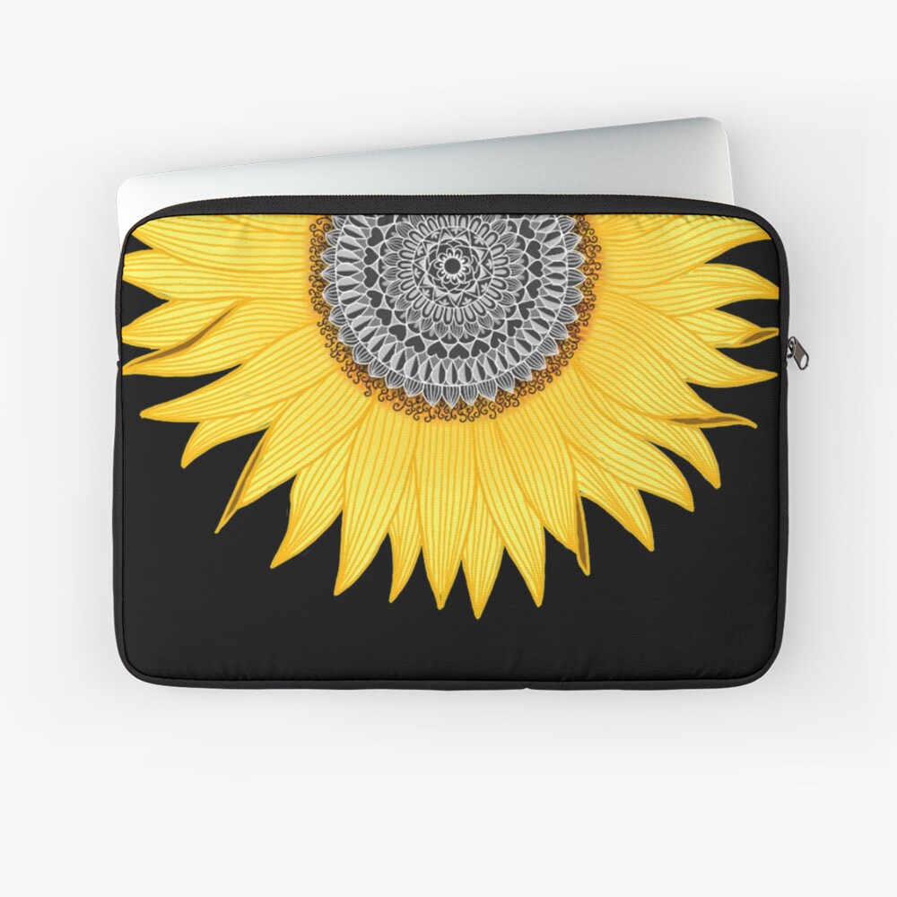 Mandala Sunflower Laptop Sleeve