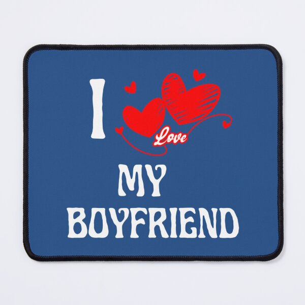 Item preview, I Love My Boyfriend  Fitted V-Neck  designed and sold by PerllaDesigns.