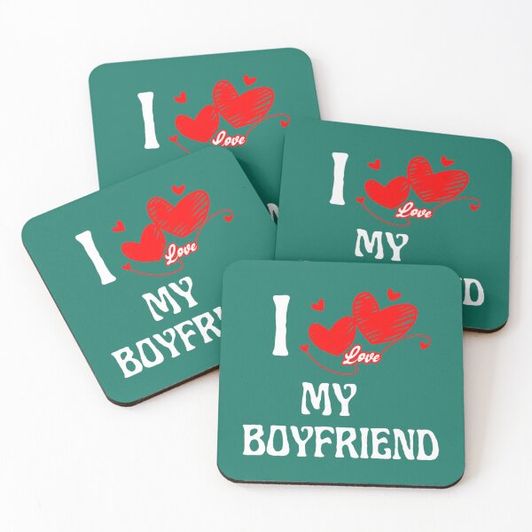 Item preview, I Love My Boyfriend  Fitted V-Neck  designed and sold by PerllaDesigns.