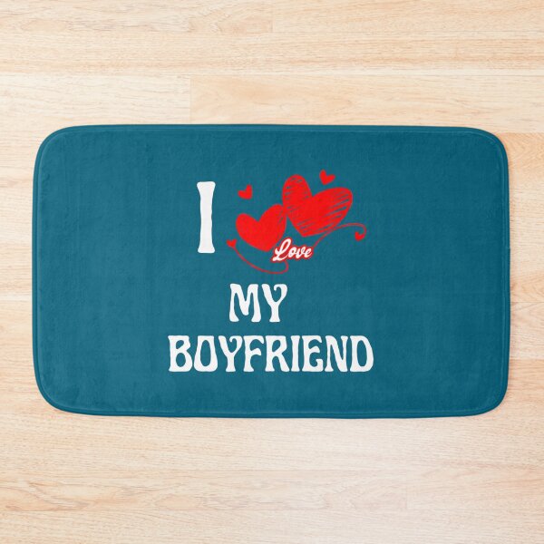 Item preview, I Love My Boyfriend  Fitted V-Neck  designed and sold by PerllaDesigns.