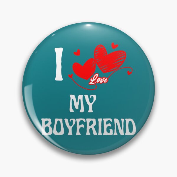 Item preview, I Love My Boyfriend  Fitted V-Neck  designed and sold by PerllaDesigns.