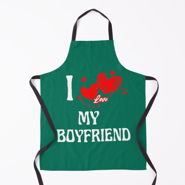 Item preview, I Love My Boyfriend  Fitted V-Neck  designed and sold by PerllaDesigns.