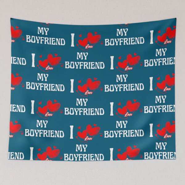 Item preview, I Love My Boyfriend  Fitted V-Neck  designed and sold by PerllaDesigns.