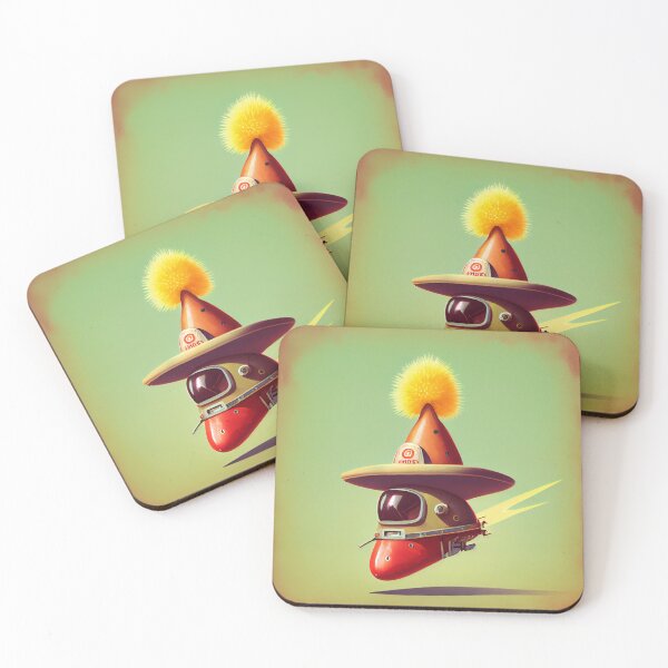 Item preview, Rocket to the Prune in a Sombrero Digital Painting designed and sold by CodeAndColors.