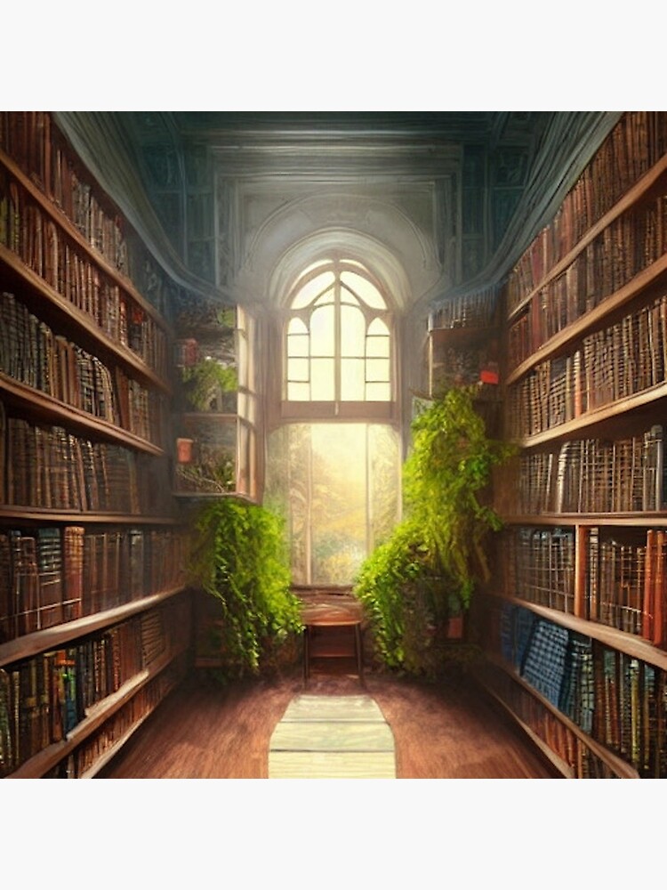 Magical Bookstore in the Woods Art Board Print for Sale by