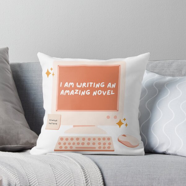 Item preview, I am writing an amazing novel. Cute affirmation design for writers. designed and sold by CreativeStrand.