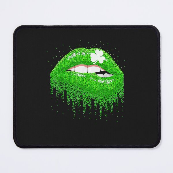 Item preview, Green Lips Biting Sexy Irish designed and sold by bunngu2020.