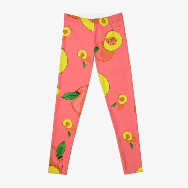 Peach Fruit Leggings for Sale