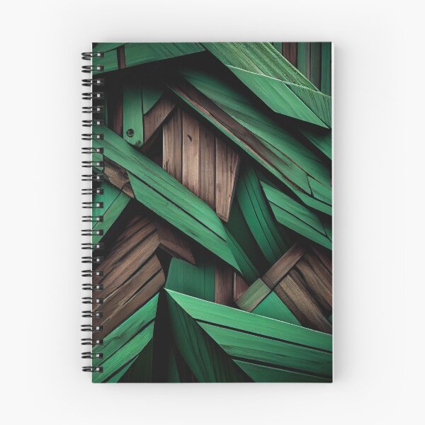 Item preview, Green Saturated Muted Wood Irregular Industrial Pattern Digital Painting designed and sold by CodeAndColors.