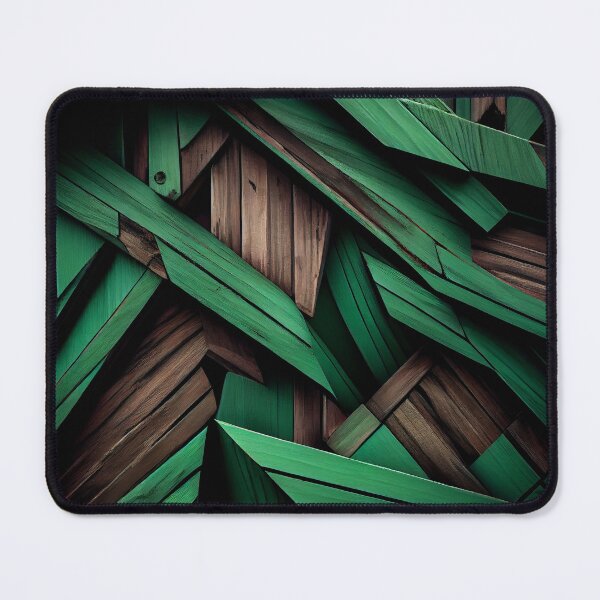 Item preview, Green Saturated Muted Wood Irregular Industrial Pattern Digital Painting designed and sold by CodeAndColors.