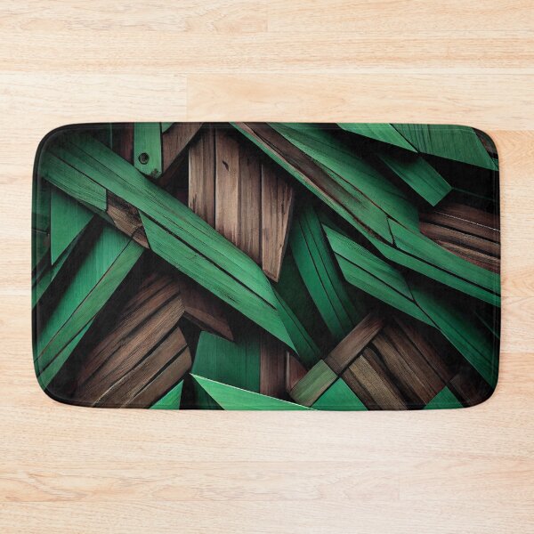 Item preview, Green Saturated Muted Wood Irregular Industrial Pattern Digital Painting designed and sold by CodeAndColors.