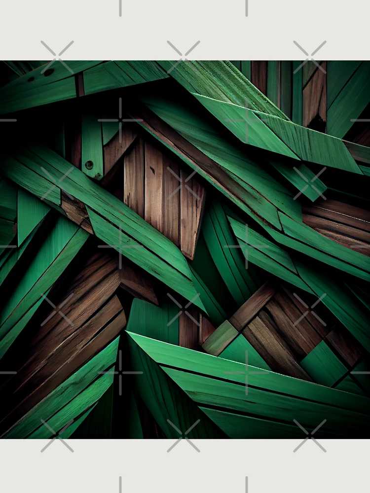 Thumbnail 6 von 6, Premium Oversized Pullover, Green Saturated Muted Wood Irregular Industrial Pattern Digital Painting designt und verkauft von CodeAndColors.