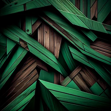 Vorschaubild zum Design Green Saturated Muted Wood Irregular Industrial Pattern Digital Painting von CodeAndColors
