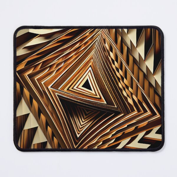 Item preview, Dazzling Fine Brown Angular Line Pattern Digital Painting designed and sold by CodeAndColors.