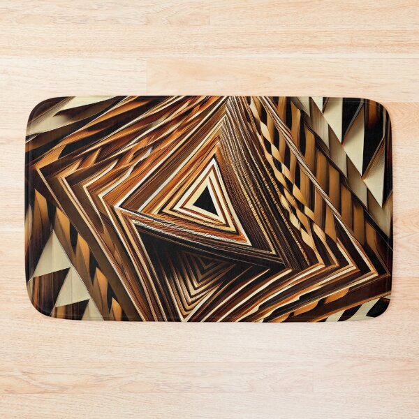 Item preview, Dazzling Fine Brown Angular Line Pattern Digital Painting designed and sold by CodeAndColors.