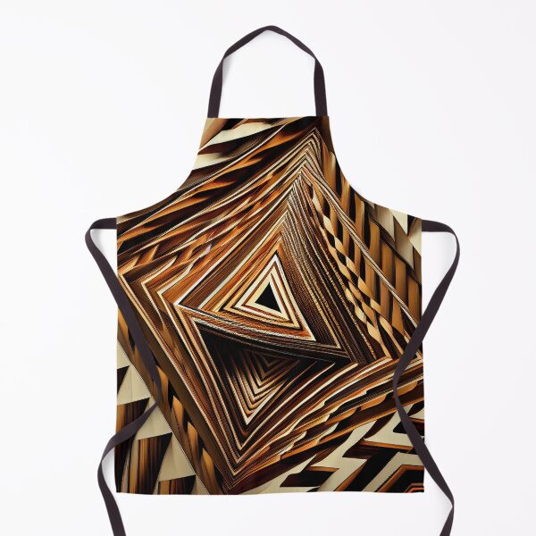Item preview, Dazzling Fine Brown Angular Line Pattern Digital Painting designed and sold by CodeAndColors.