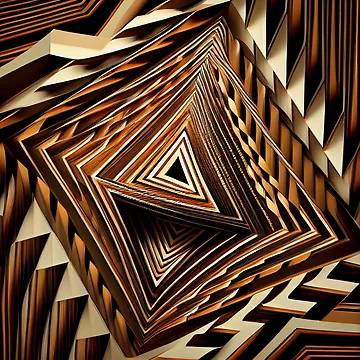 Vorschaubild zum Design Dazzling Fine Brown Angular Line Pattern Digital Painting von CodeAndColors