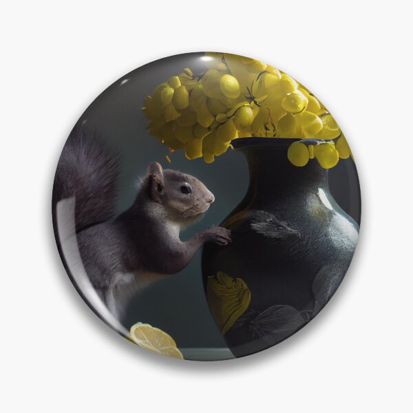 Artikelvorschau, Lemons a Vase and a Squirrel Digital Painting entworfen und verkauft von CodeAndColors.