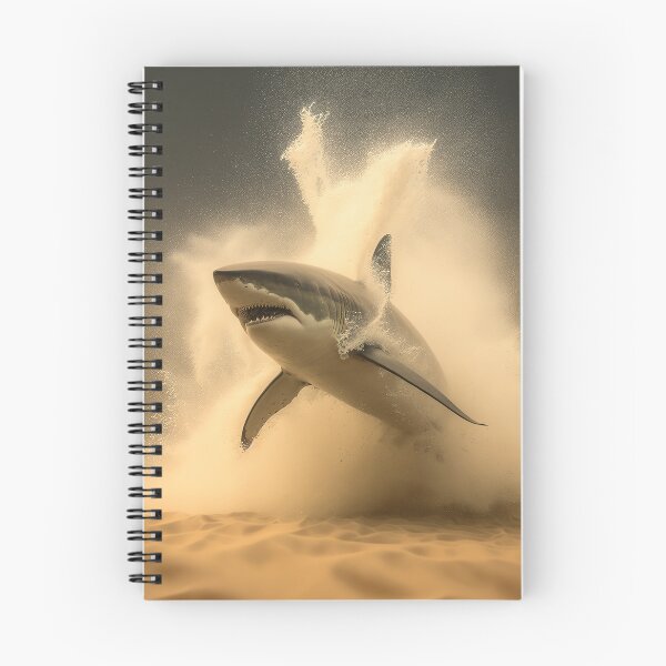 Item preview, Great white shark swimming through sandstorm designed and sold by RK - Shop.