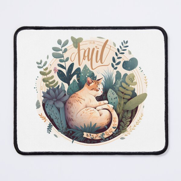 Item preview, Cute Boho Abstract Cat II designed and sold by lugillustration.