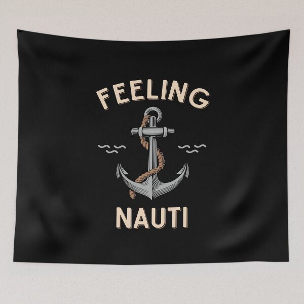 Item preview, Nautical Funny Feeling Nauti Sailing Humor Vintage Boat Anchor  designed and sold by alenaz.