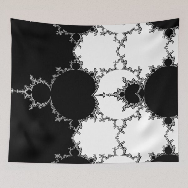 Item preview, Mandelbrot Set - Monochrome Outline  designed and sold by Rupert Russell.