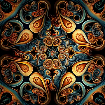 Vorschaubild zum Design Calming Dramatic Contemporary Extreme Latin Patter Digital Painting von CodeAndColors