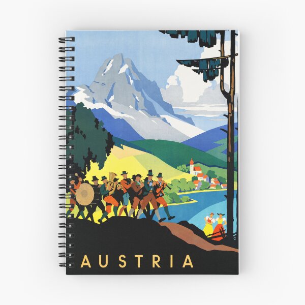 Item preview, Enjoyable Holidays in AUSTRIA 1950s Vintage Travel Poster by Hermann Kosel designed and sold by retroposters.