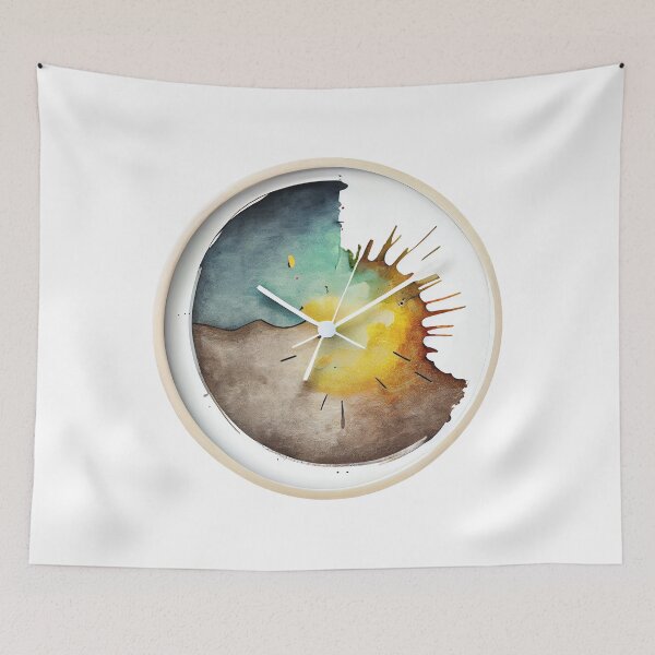 Item preview, Timeless Minimalism: Wall Clock Design designed and sold by AdaRecordShop.