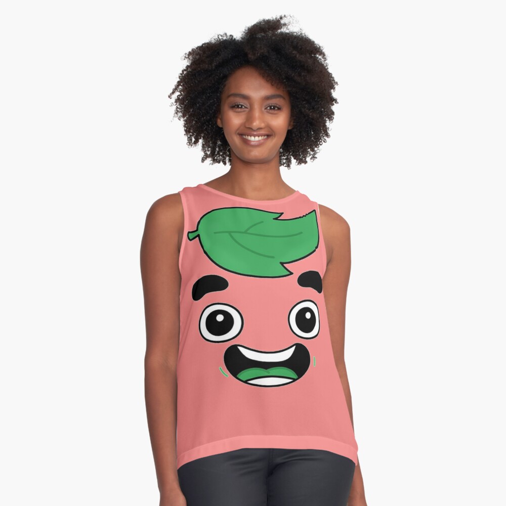 Guava Juice Logo T Shirt Box Roblox Youtube Challenge Sleeveless - happy black roblox youtube