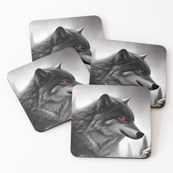 Item preview, Shining Red Eyed Wolf  designed and sold by MIGSZ.