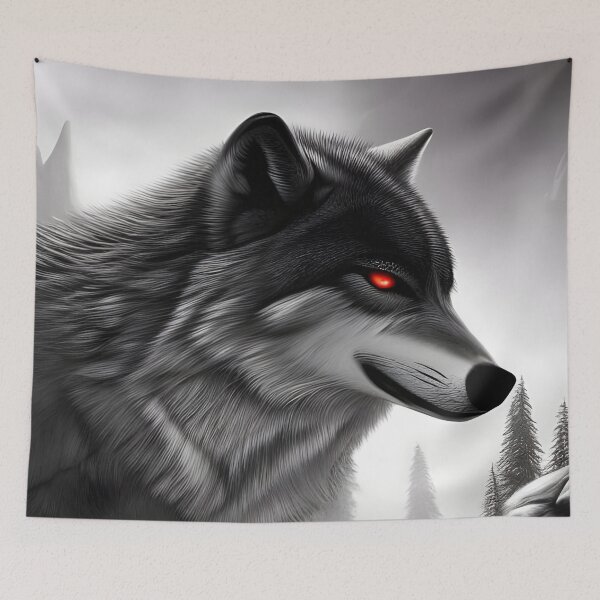 Item preview, Shining Red Eyed Wolf  designed and sold by MIGSZ.