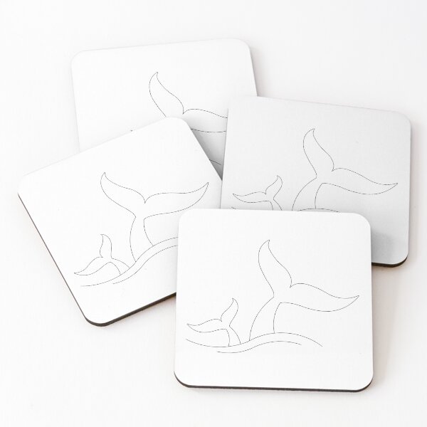 Item preview, TWO WHALE TAILS designed and sold by arch-and-magic.