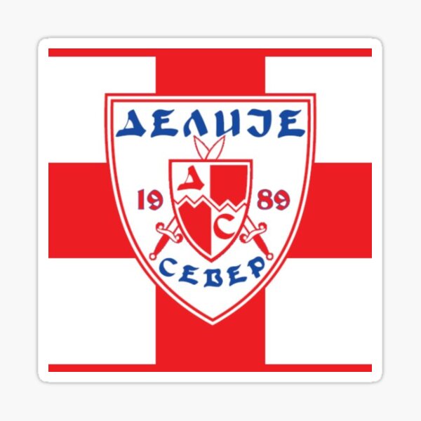 4 Pack) Red Star Belgrade Serbia Vinyl Sticker Decal Soccer Crvena