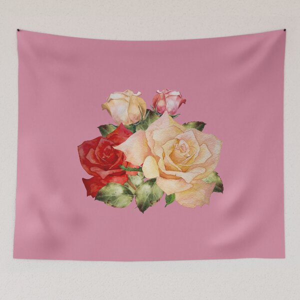 Item preview, Vintage Roses Floral Illustration Flower Buket Cute Aquarelle designed and sold by alenaz.