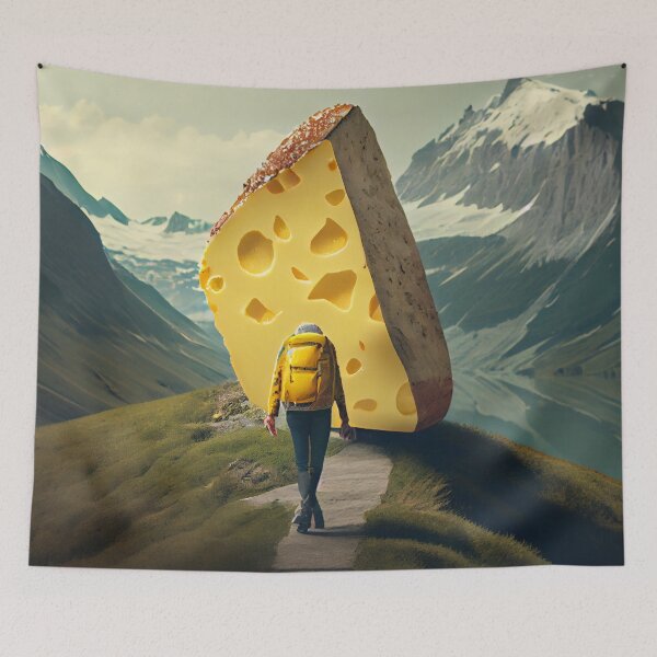Item preview, Cheese  Lemon Hikes Digital Painting designed and sold by CodeAndColors.